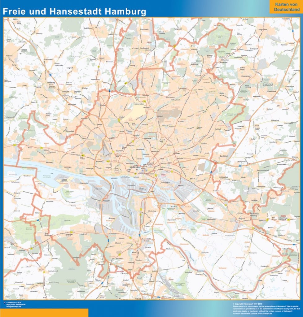 Freie und Hansestadt Hamburg kartta