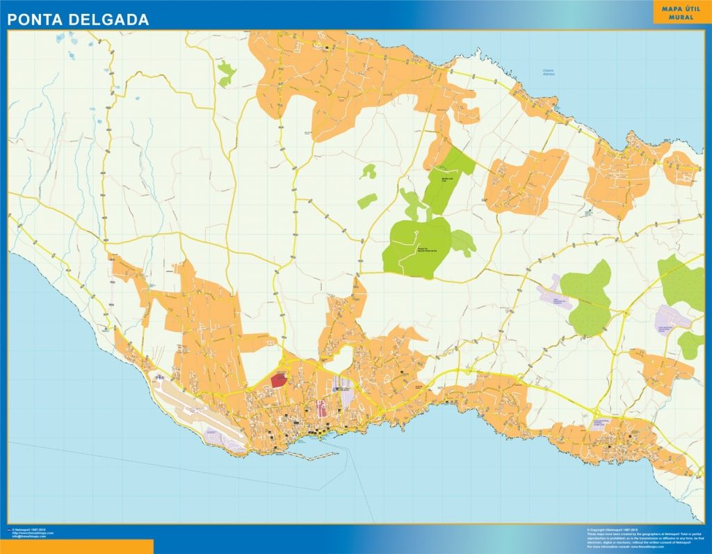 Ponta Delgada kartta
