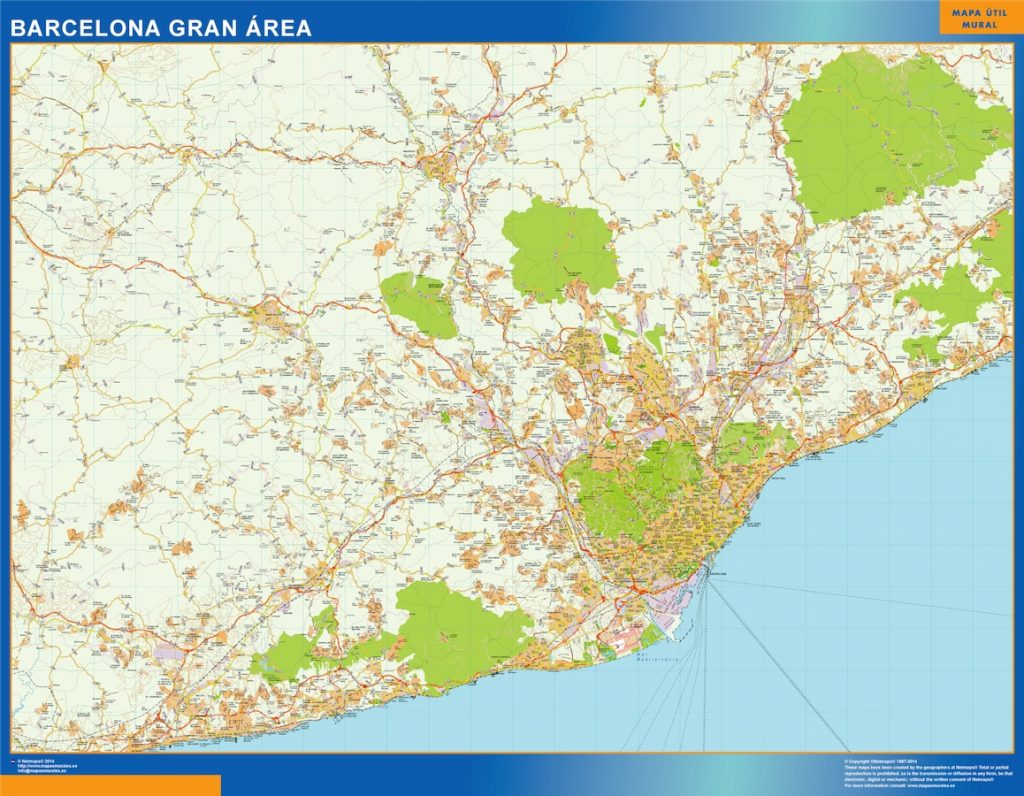Barcelona grande – tiekartta